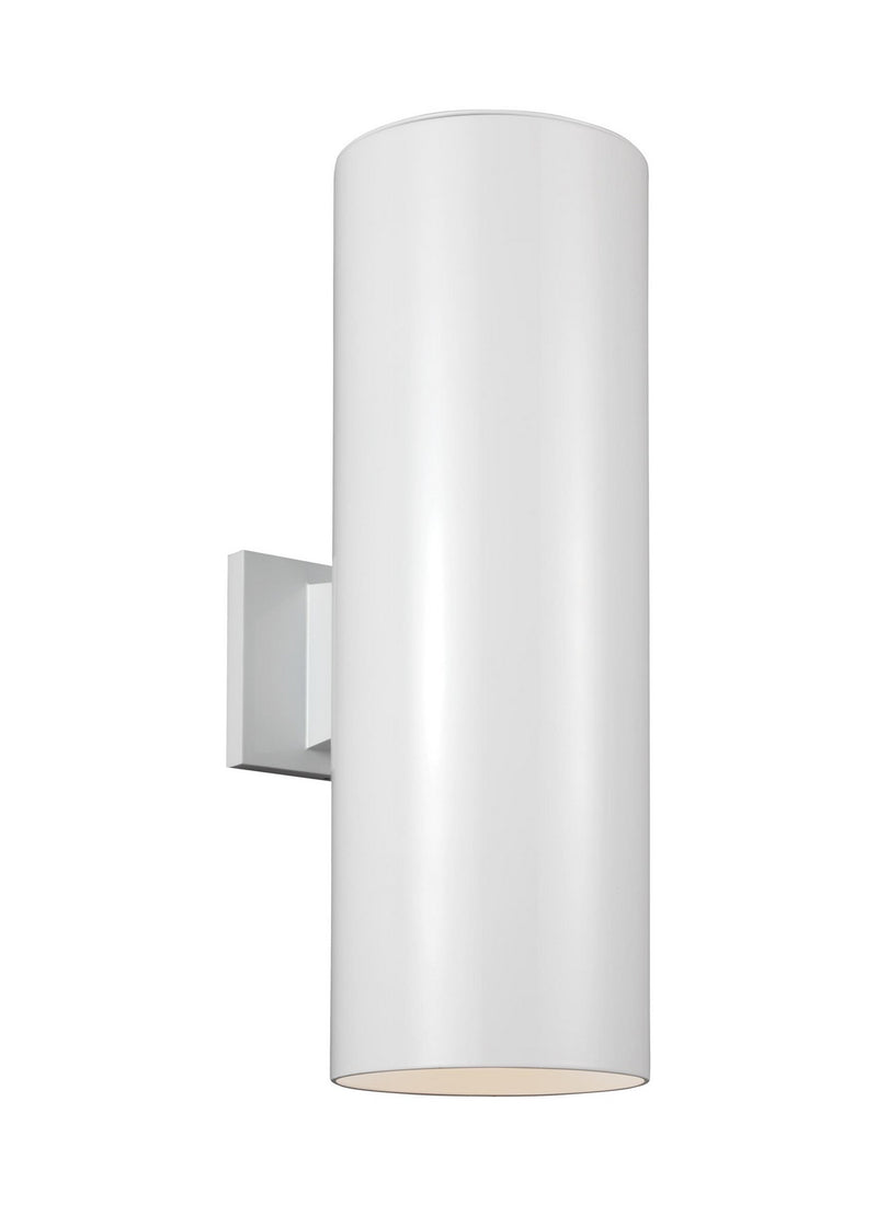 Visual Comfort Studio - 8313902-15 - Two Light Outdoor Wall Lantern - Outdoor Cylinders - White