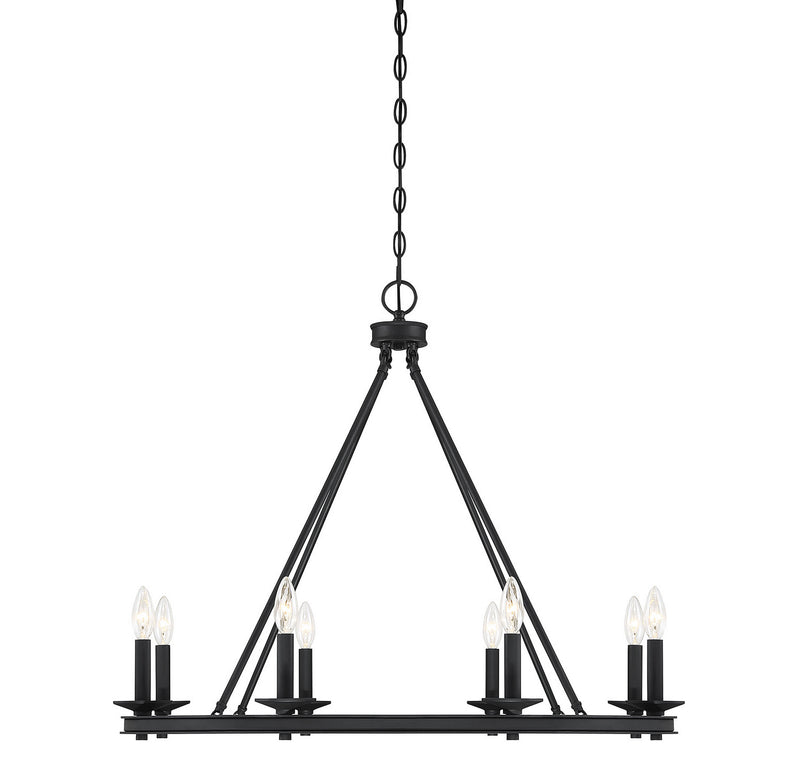 Savoy House - 1-308-8-89 - Eight Light Chandelier - Middleton - Matte Black