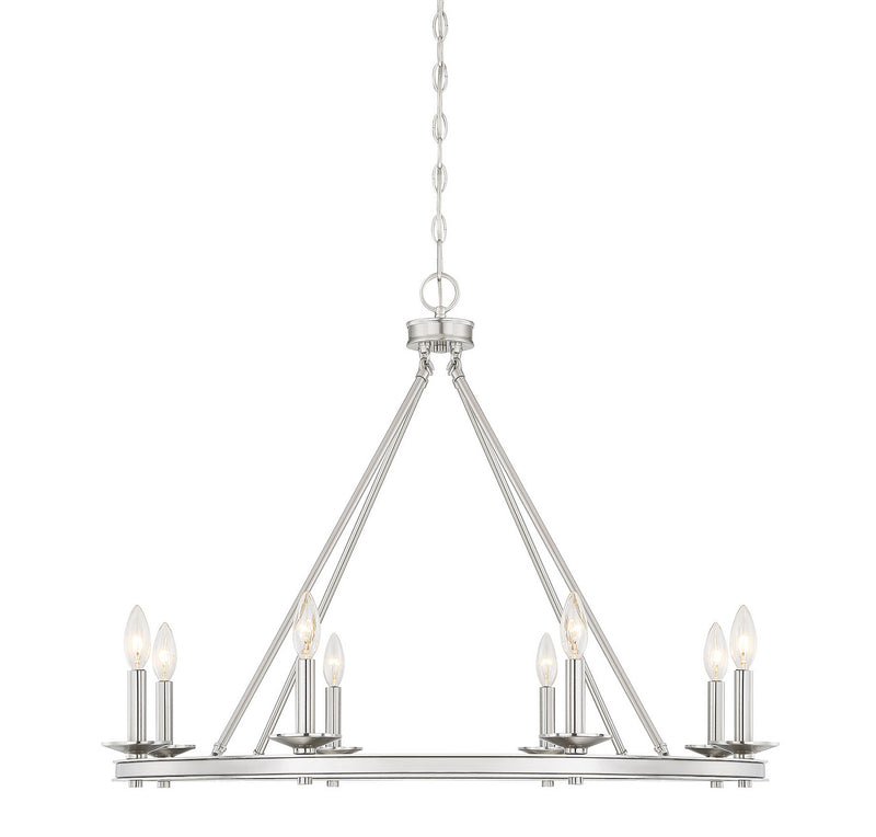 Savoy House - 1-308-8-SN - Eight Light Chandelier - Middleton - Satin Nickel