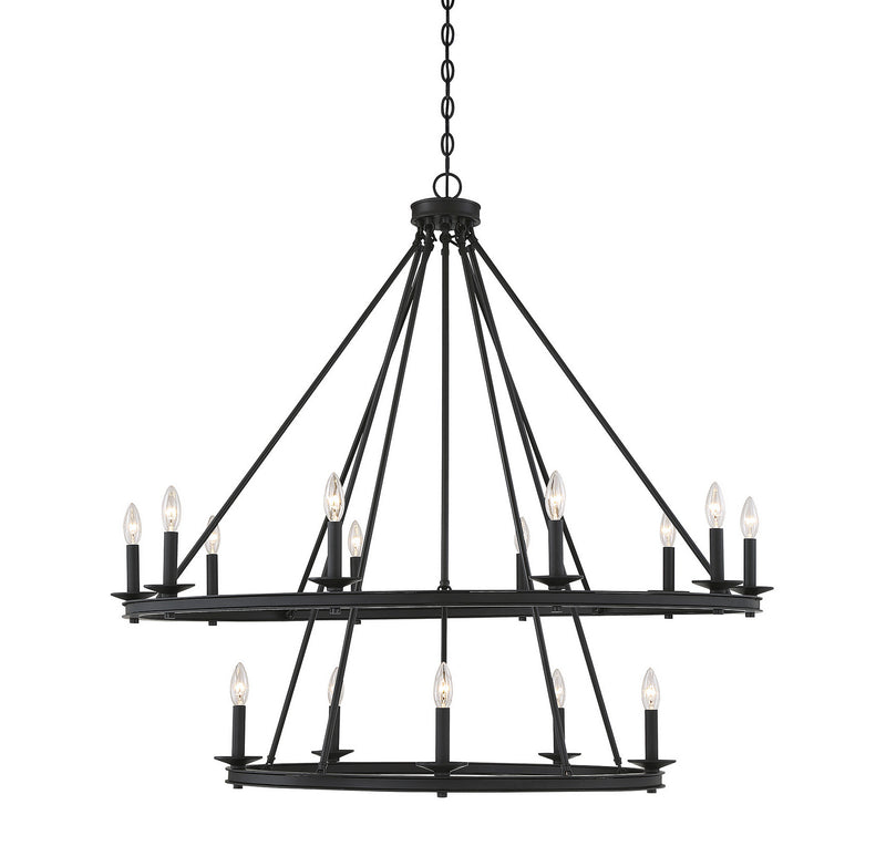 Savoy House - 1-312-15-89 - 15 Light Chandelier - Middleton - Matte Black