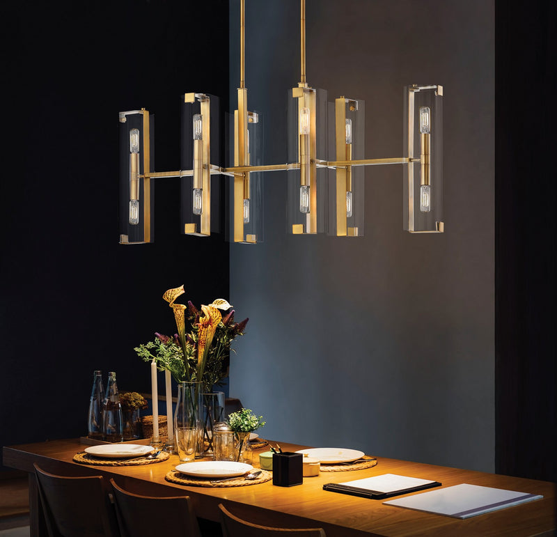 12 Light Chandelier<br /><span style="color:#4AB0CE;">Entrega: 4-10 dias en USA</span><br /><span style="color:#4AB0CE;font-size:60%;">PREGUNTE POR ENTREGA EN PANAMA</span><br />Collection: Winfield<br />Finish: Warm Brass