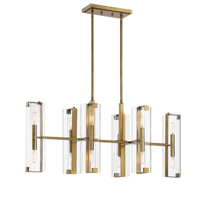 12 Light Chandelier<br /><span style="color:#4AB0CE;">Entrega: 4-10 dias en USA</span><br /><span style="color:#4AB0CE;font-size:60%;">PREGUNTE POR ENTREGA EN PANAMA</span><br />Collection: Winfield<br />Finish: Warm Brass