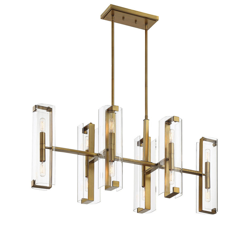 12 Light Chandelier<br /><span style="color:#4AB0CE;">Entrega: 4-10 dias en USA</span><br /><span style="color:#4AB0CE;font-size:60%;">PREGUNTE POR ENTREGA EN PANAMA</span><br />Collection: Winfield<br />Finish: Warm Brass