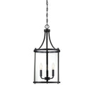 Three Light Foyer Pendant<br /><span style="color:#4AB0CE;">Entrega: 4-10 dias en USA</span><br /><span style="color:#4AB0CE;font-size:60%;">PREGUNTE POR ENTREGA EN PANAMA</span><br />Collection: Penrose<br />Finish: Black