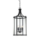 Six Light Foyer Lantern<br /><span style="color:#4AB0CE;">Entrega: 3-4 semanas en USA</span><br /><span style="color:#4AB0CE;font-size:60%;">PREGUNTE POR ENTREGA EN PANAMA</span><br />Collection: Penrose<br />Finish: Black