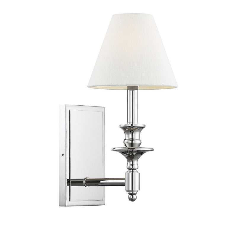 Savoy House - 9-0700-1-109 - One Light Wall Sconce - Washburn - Polished Nickel