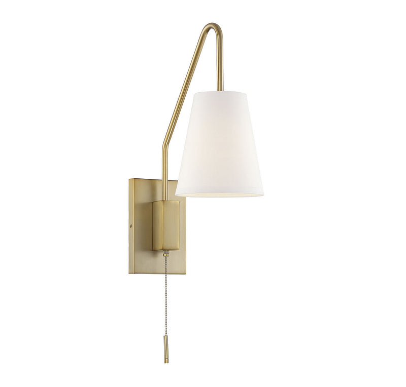 One Light Wall Sconce<br /><span style="color:#4AB0CE;">Entrega: 4-10 dias en USA</span><br /><span style="color:#4AB0CE;font-size:60%;">PREGUNTE POR ENTREGA EN PANAMA</span><br />Collection: Owen<br />Finish: Warm Brass