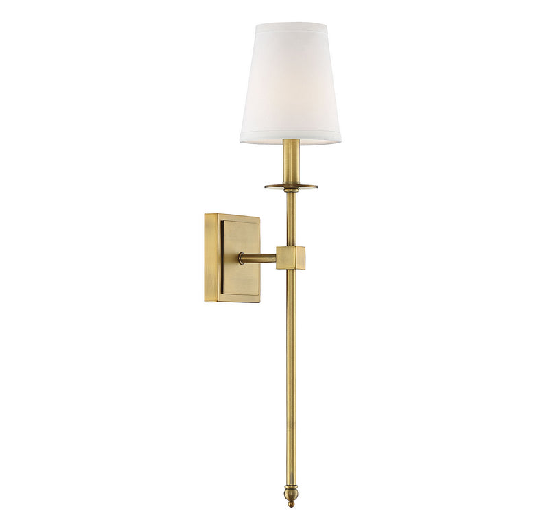 Savoy House - 9-303-1-322 - One Light Wall Sconce - Monroe - Warm Brass