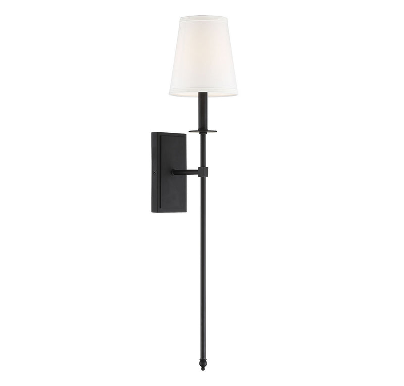 Savoy House - 9-7144-1-89 - One Light Wall Sconce - Monroe - Matte Black