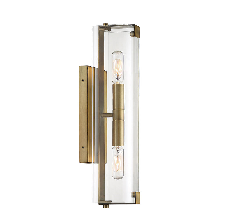 Savoy House - 9-9771-2-322 - Two Light Wall Sconce - Winfield - Warm Brass