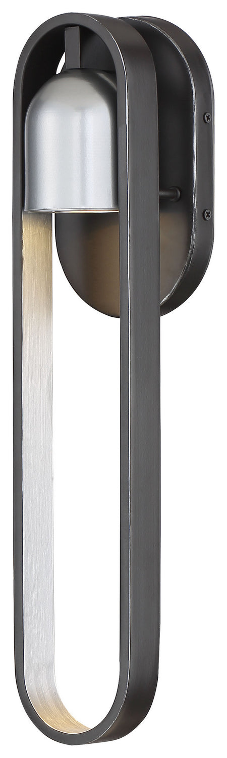 Minka-Lavery - 72642-517-L - LED Outdoor Wall Mount - Rocketa - Artisan Black w/Silver