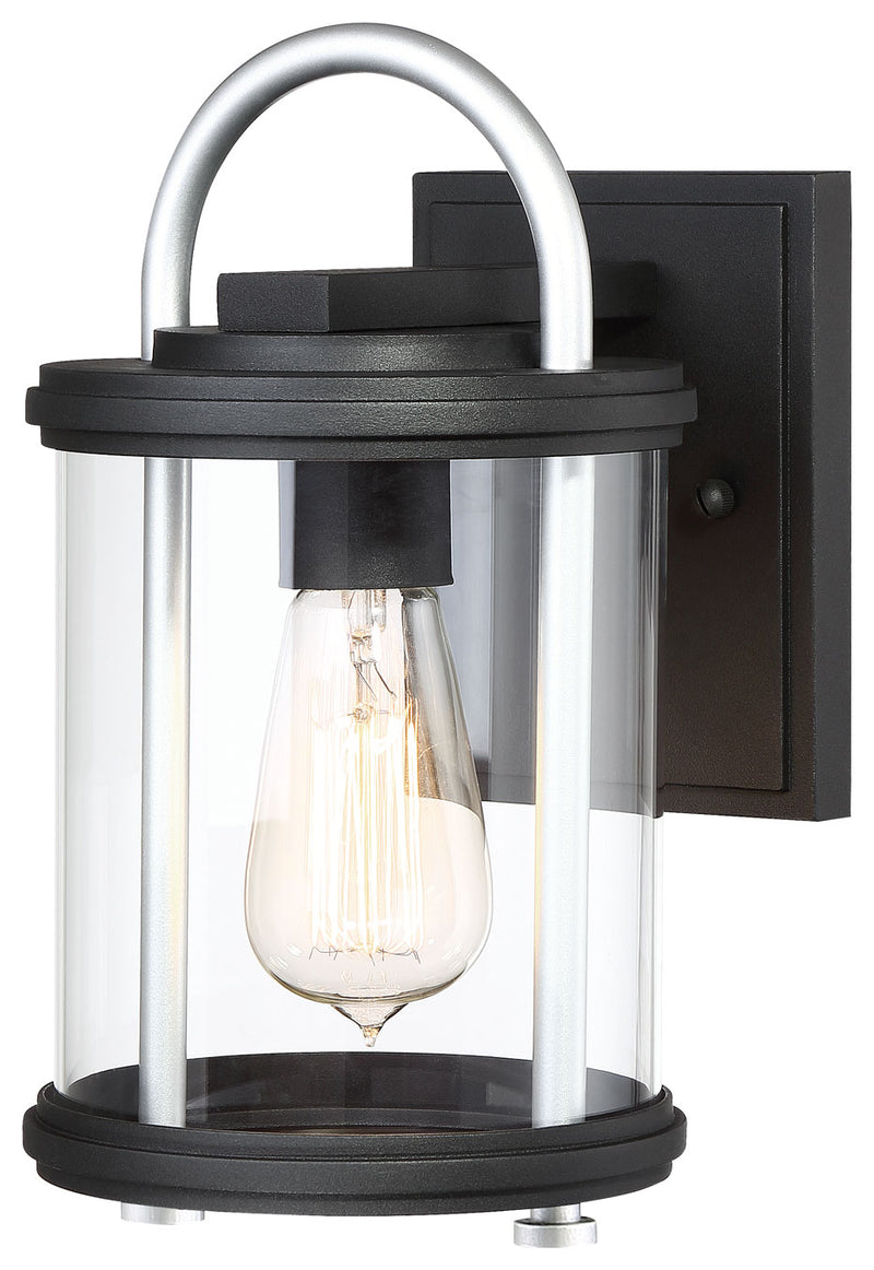 Minka-Lavery - 72671-32 - One Light Outdoor Wall Mount - Keyser - Coal W/Silver Accent