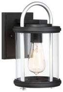 One Light Outdoor Wall Mount<br /><span style="color:#4AB0CE;">Entrega: 4-10 dias en USA</span><br /><span style="color:#4AB0CE;font-size:60%;">PREGUNTE POR ENTREGA EN PANAMA</span><br />Collection: Keyser<br />Finish: Black w/Silver