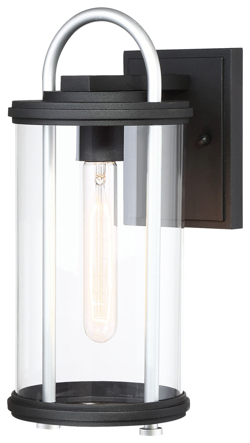 Minka-Lavery - 72672-32 - One Light Outdoor Wall Mount - Keyser - Black w/Silver