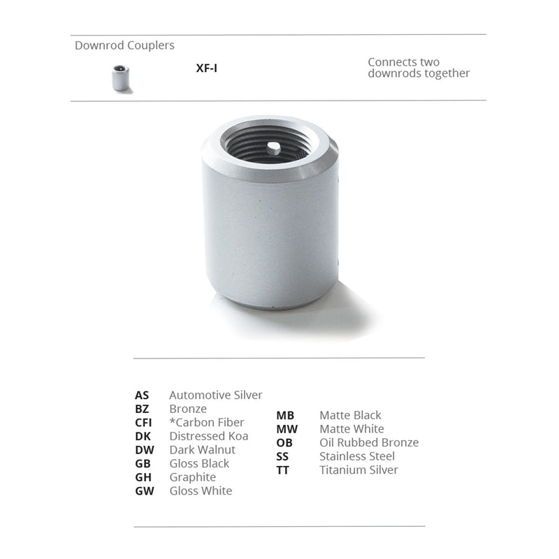 Modern Forms Fans - XF-I-OB - Ceiling Fan Downrod Coupler - Fan Accessories - Oil Rubbed Bronze