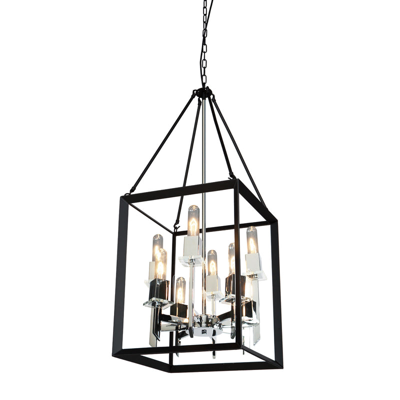 Artcraft Canada - AC10068BC - Eight Light Chandelier - Vineyard - Black & Chrome