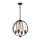 Artcraft Canada - AC10904OB - Four Light Chandelier - Linden - Bronze