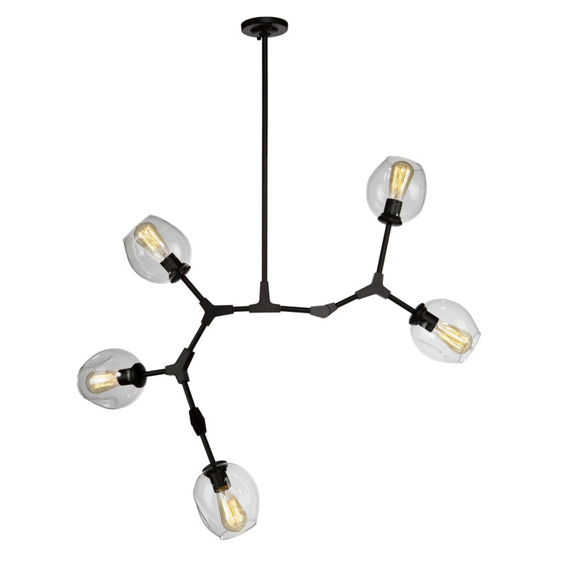 Artcraft Canada - JA14025BK - Five Light Chandelier - Organic - Black