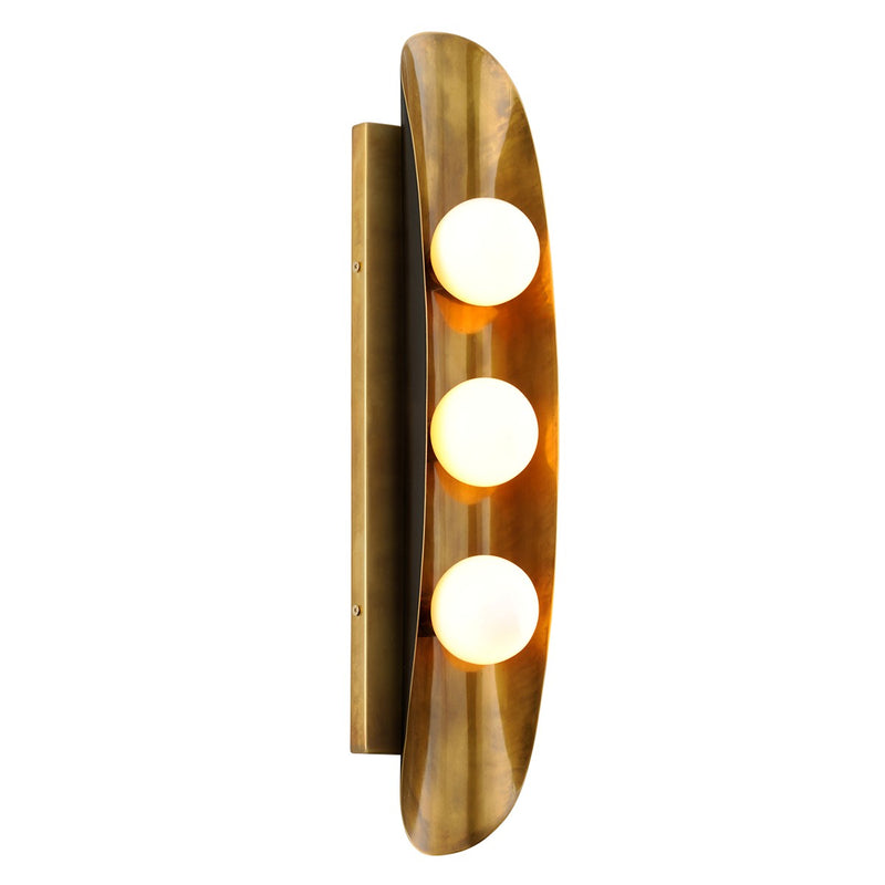 Corbett Lighting - 271-13-VB/BBR - LED Wall Sconce - Hopper - Vintage Brass Bronze Accents