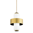 Corbett Lighting - 275-44-VB/SBK - Four Light Pendant - Melrose - Vintage Brass/Soft Black