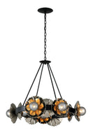Corbett Lighting - 278-010 - Ten Light Chandelier - Magic Garden - Black Graphite Bronze Leaf