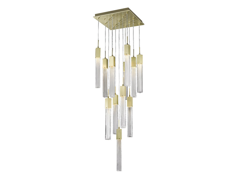 Avenue Lighting - HF1905-13-BOA-BB - 13 Light Pendant - Boa - Brushed Brass