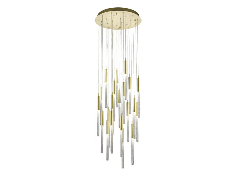 Avenue Lighting - HF2021-BOA-BB - 21 Light Pendant - Main St. - Brushed Brass