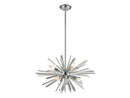 Avenue Lighting - HF8201-CH - Six Light Chandelier - Palisades Ave. - Chrome With Clear Glass