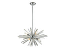 Avenue Lighting - HF8201-CH - Six Light Chandelier - Palisades Ave. - Chrome w/Clear Glass