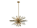 Avenue Lighting - HF8202-AB - Eight Light Chandelier - Palisades Ave. - Aged Brass w/Champagne Glass