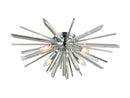 Avenue Lighting - HF8205-CH - Four Light Flush Sconce - Palisades Ave. - Chrome w/Clear Glass
