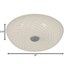 Two Light Flush Mount<br /><span style="color:#4AB0CE;">Entrega: 4-10 dias en USA</span><br /><span style="color:#4AB0CE;font-size:60%;">PREGUNTE POR ENTREGA EN PANAMA</span><br />Collection: Swirled<br />Finish: Chrome