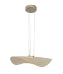 LÁMPARA DE TECHO COLGANTE DECORATIVA LED 13W, TONALIDAD DE 3000K, 110-240V, 50-60HZ, GRADO DE PROTECCION IP20, ACABADO CROMO.