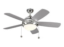44" Ceiling Fan<br /><span style="color:#4AB0CE;">Entrega: 4-10 dias en USA</span><br /><span style="color:#4AB0CE;font-size:60%;">PREGUNTE POR ENTREGA EN PANAMA</span><br />Collection: Discus<br />Finish: Polished Nickel