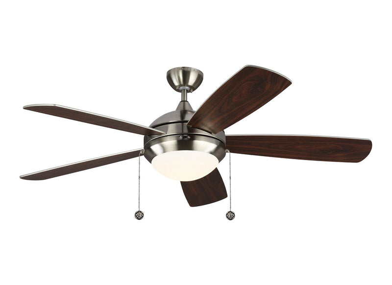 52" Ceiling Fan<br /><span style="color:#4AB0CE;">Entrega: 4-10 dias en USA</span><br /><span style="color:#4AB0CE;font-size:60%;">PREGUNTE POR ENTREGA EN PANAMA</span><br />Collection: Discus<br />Finish: Brushed Steel