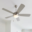 52" Ceiling Fan<br /><span style="color:#4AB0CE;">Entrega: 4-10 dias en USA</span><br /><span style="color:#4AB0CE;font-size:60%;">PREGUNTE POR ENTREGA EN PANAMA</span><br />Collection: Discus<br />Finish: Brushed Steel