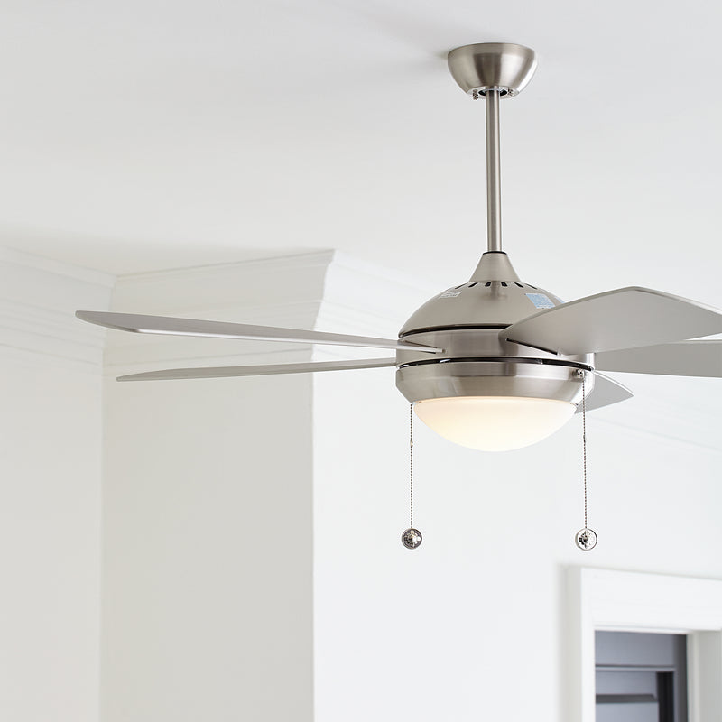 Generation Lighting - 5DIC52BSD-V1 - 52" Ceiling Fan - Discus - Brushed Steel