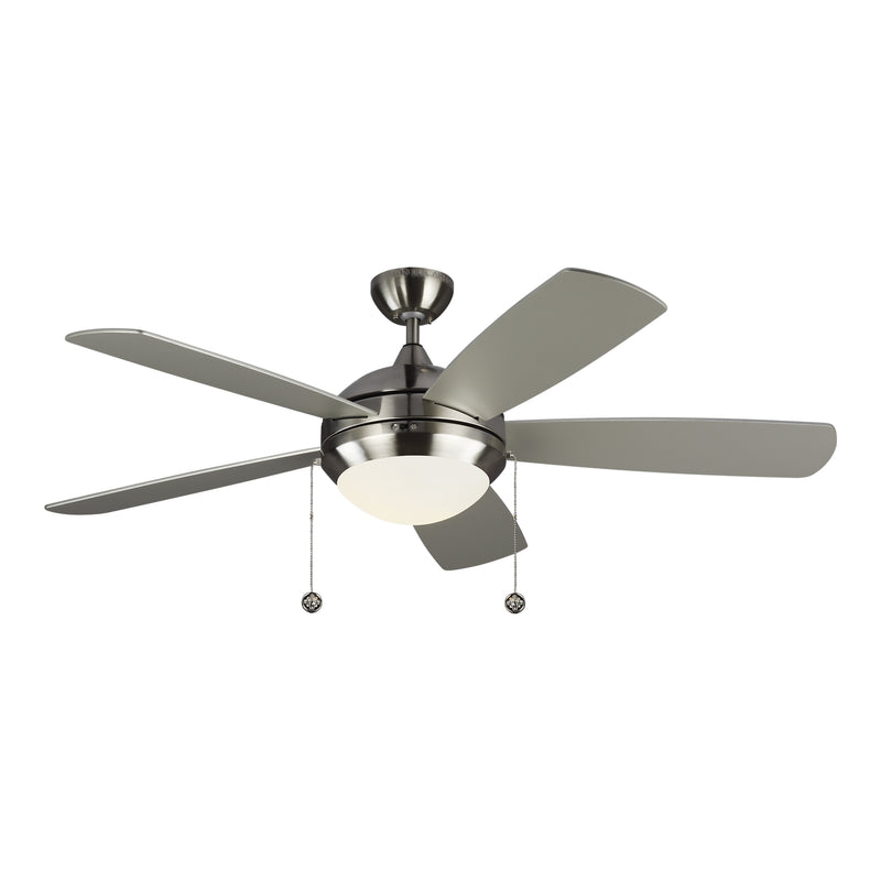 52" Ceiling Fan<br /><span style="color:#4AB0CE;">Entrega: 4-10 dias en USA</span><br /><span style="color:#4AB0CE;font-size:60%;">PREGUNTE POR ENTREGA EN PANAMA</span><br />Collection: Discus<br />Finish: Brushed Steel