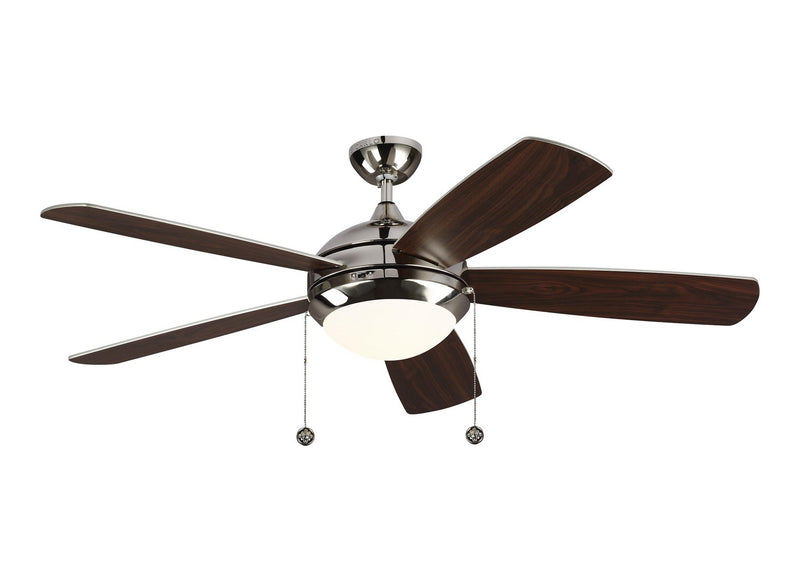 52" Ceiling Fan<br /><span style="color:#4AB0CE;">Entrega: 4-10 dias en USA</span><br /><span style="color:#4AB0CE;font-size:60%;">PREGUNTE POR ENTREGA EN PANAMA</span><br />Collection: Discus<br />Finish: Polished Nickel