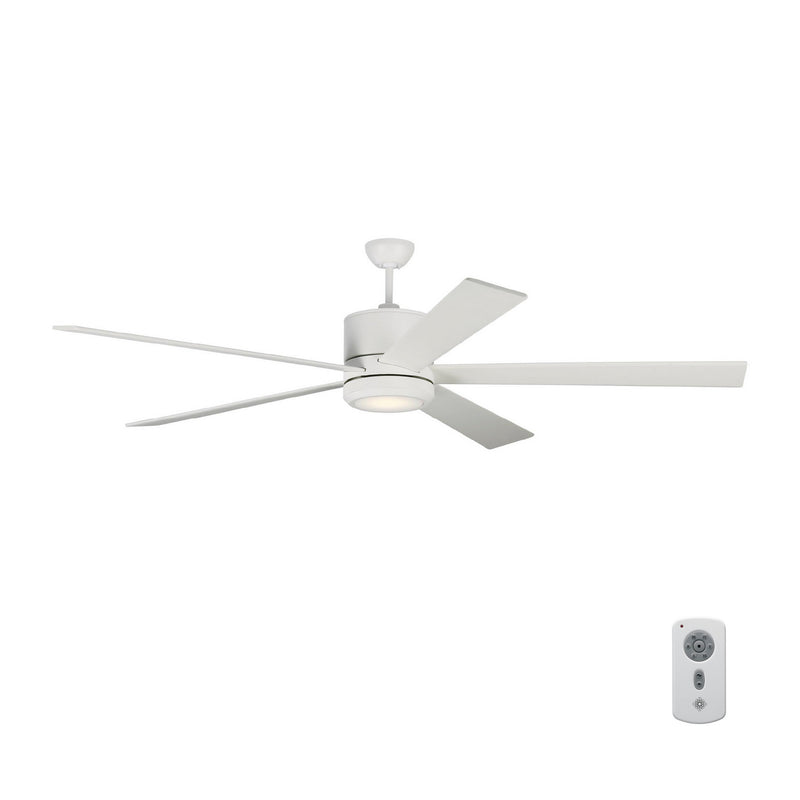 Generation Lighting - 5VMR72RZWD - 72" Ceiling Fan - Vision - Matte White