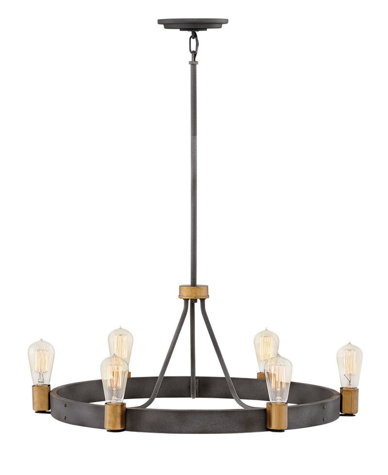 Hinkley - 4266DZ - LED Chandelier - Silas - Aged Zinc