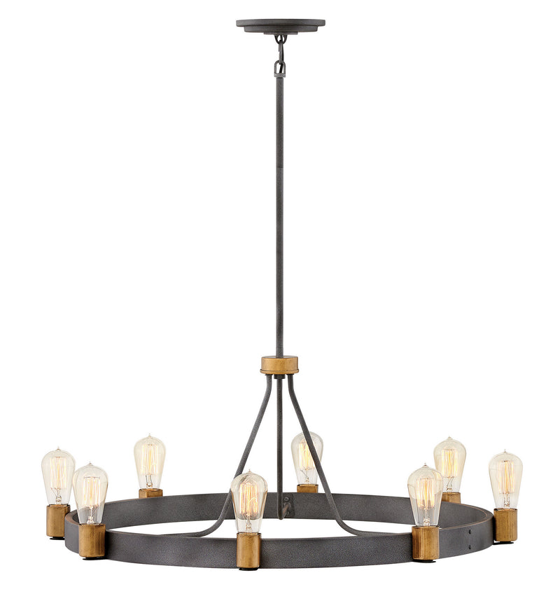 Hinkley - 4268DZ - LED Chandelier - Silas - Aged Zinc