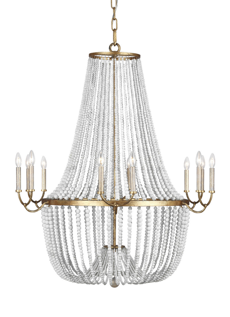 Generation Lighting - F3281/12ADB - 12 Light Chandelier - Marielle - Antique Gild