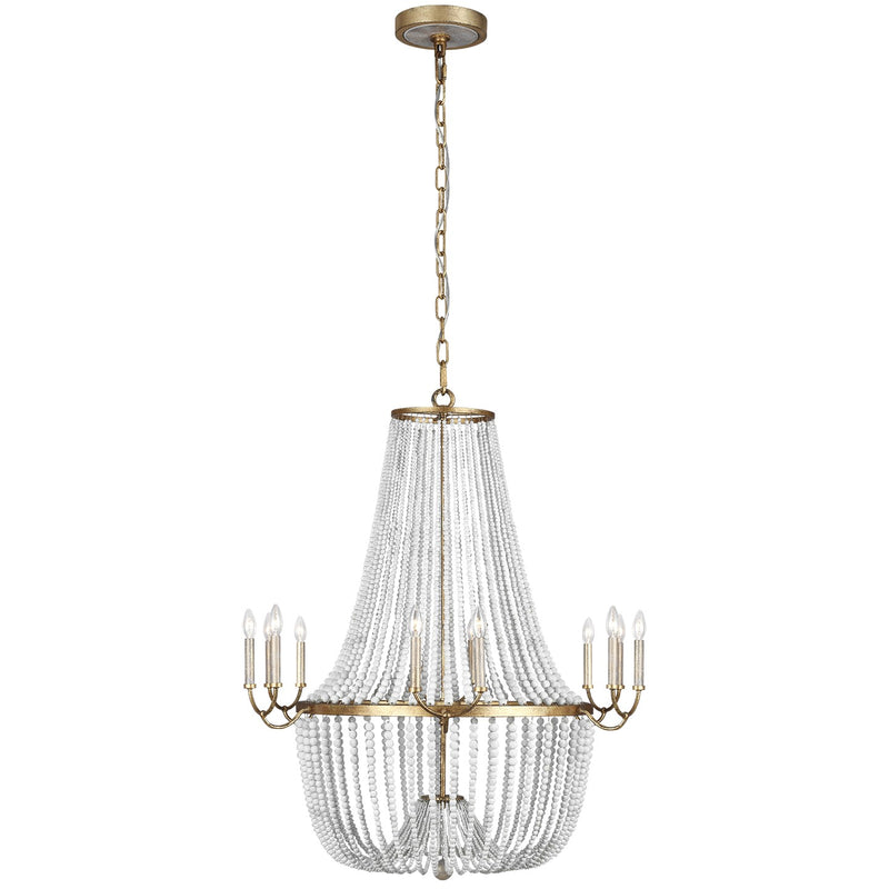 12 Light Chandelier<br /><span style="color:#4AB0CE;">Entrega: 4-10 dias en USA</span><br /><span style="color:#4AB0CE;font-size:60%;">PREGUNTE POR ENTREGA EN PANAMA</span><br />Collection: Marielle<br />Finish: Antique Gild