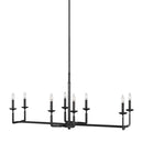 Generation Lighting - F3292/8AI - Eight Light Linear Chandelier - Ansley - Aged Iron