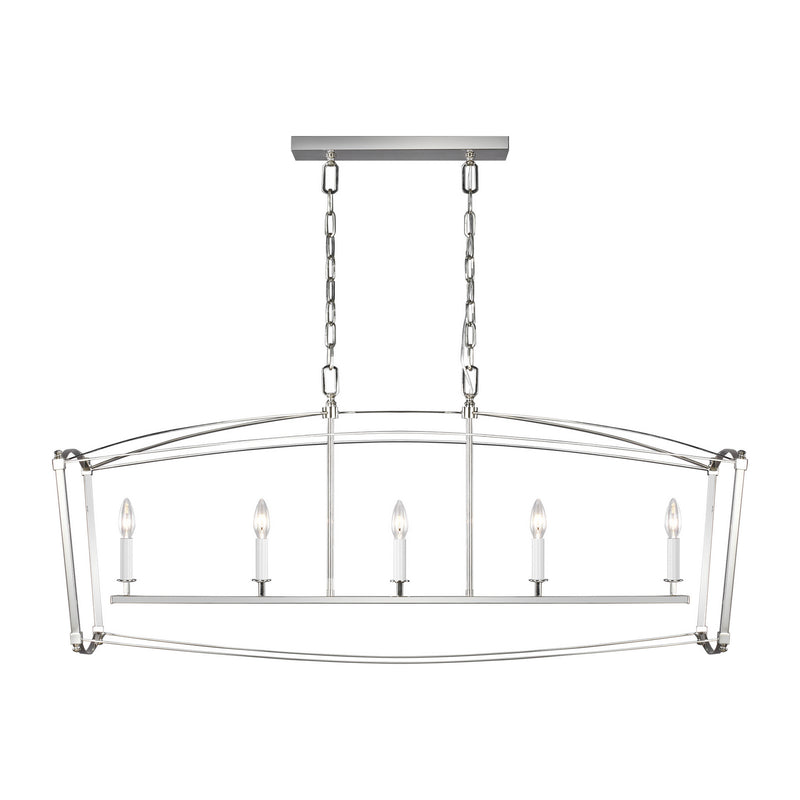 Five Light Linear Chandelier<br /><span style="color: