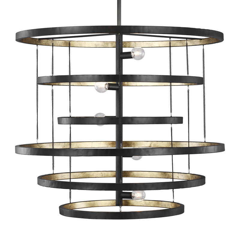 Generation Lighting - F3340/5AI/ADB - Five Light Chandelier - Celeste - Aged Iron