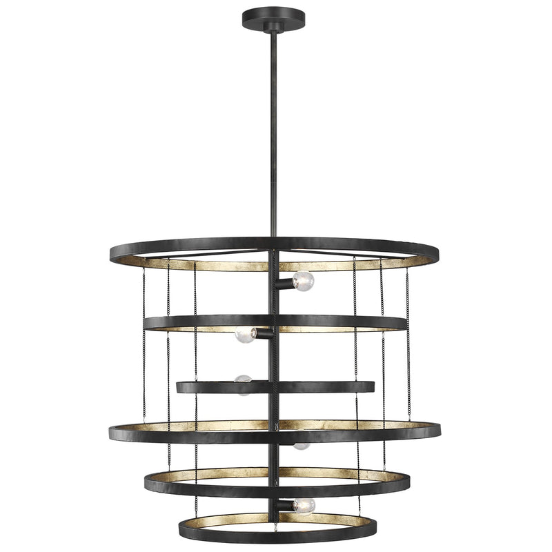 Five Light Chandelier<br /><span style="color:#4AB0CE;">Entrega: 4-10 dias en USA</span><br /><span style="color:#4AB0CE;font-size:60%;">PREGUNTE POR ENTREGA EN PANAMA</span><br />Collection: Celeste<br />Finish: Aged Iron