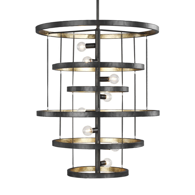 Eight Light Chandelier<br /><span style="color:#4AB0CE;">Entrega: 4-10 dias en USA</span><br /><span style="color:#4AB0CE;font-size:60%;">PREGUNTE POR ENTREGA EN PANAMA</span><br />Collection: Celeste<br />Finish: Aged Iron