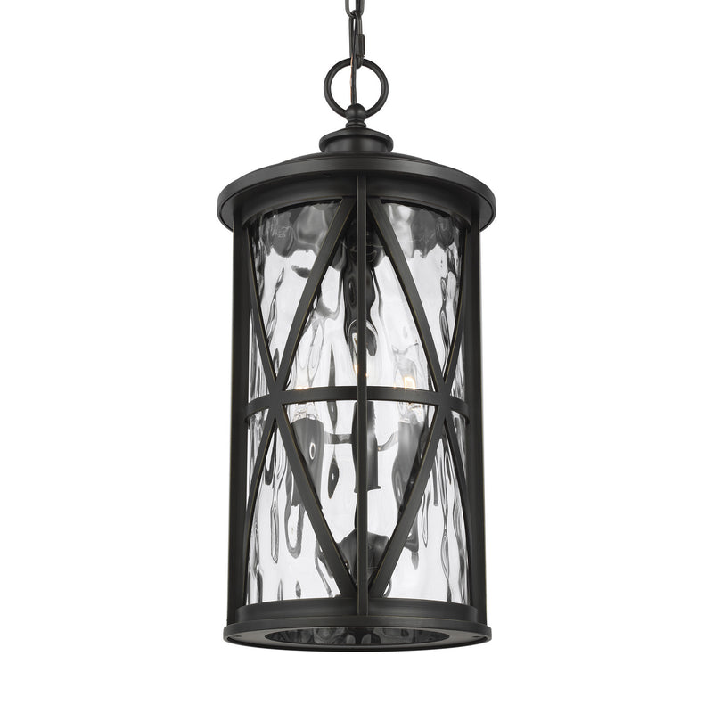 Generation Lighting - OL15209ANBZ - Three Light Outdoor Pendant - Millbrooke - Antique Bronze